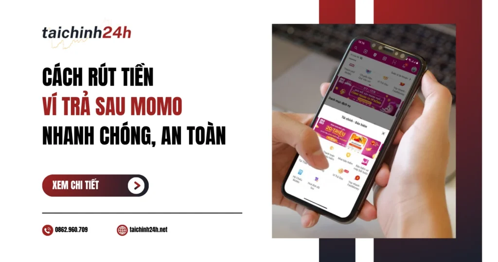3 cách rút tiền ví trả sau MoMo nhanh chóng, an toàn & uy tín